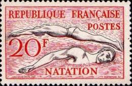 France Poste N* Yv: 960 Mi:978 Natation (avec Charnière) - Unused Stamps