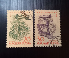 Hongrie 1958 Airmail - Airplanes Over Landmarks- Modèle: Vertel Jozsef - Usati