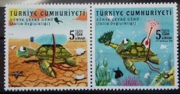 Türkiye 2022, International Environment Day - Turtles, MNH Stamps Strip - Nuevos