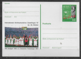 ALLEMAGNE Carte PAP 1997 Stuttgart Sepp Herberger Football  Soccer  Fussball - Covers & Documents