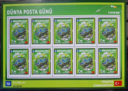 Türkiye 2022, World Post Day, MNH Sheetlet - Nuevos