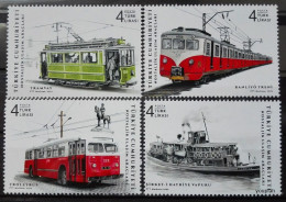 Türkiye 2022, Historical Vehicles, MNH Stamps Set - Ungebraucht