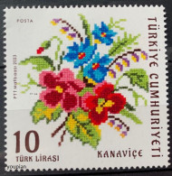 Türkiye 2023, Cross-Stitch, MNH Single Stamp - Ongebruikt