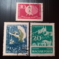 Hongrie 1959 International Geophysical Year,1959 Water Birds & 1959 Lake Balaton - Usati