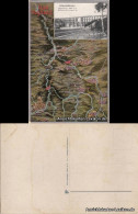 Ansichtskarte Mylau 2 Bild Landkarten AK Mit Göltztalbrücke 1916 - Mylau