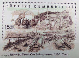 Türkiye 2023, 100 Years Liberation Of Istanbul, MNH S/S - Neufs