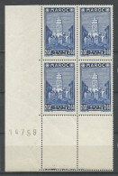 MAROC 1939  N° 192 ** Bloc De 4 Numéro Neuf MNH Superbe C 8 € Paysages Et Architecture Mosquée De Salé - Unused Stamps