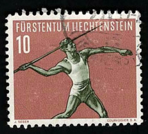 LIECHTENSTEIN DEPORTES 1956 Yv 304 USADO - Gebruikt