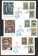 VATICAN. N°594-9 Sur 4 Enveloppes 1er Jour De 1975. Année Sainte. - Cristianismo