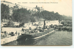 PARIS - La Seine Au Port St-Nicolas (Tuileries) - Péniches - Le Anse Della Senna