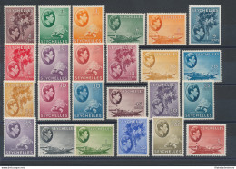 1938-49 Seychelles - SG N° 135-149 , Giorgio VI° , 25 Valori , MNH** - Andere & Zonder Classificatie