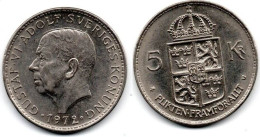 MA 31069 / Suède - Sweden -Schweden 5 Kronor 1972 TTB - Suède