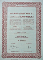 S.A.Usines Textiles Leonard Maere - Act.de Capital (Gent) - Industrie