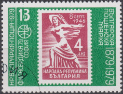 1979 Bulgarien ° Mi:BG 2748, Sn:BG 2561, Yt:BG 2440, Philaserdica '79, 1946 "New Republic" Stamp - Gebraucht