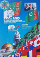 Turkmenistan 2005, 10th Anniversary Turkmenistan's Permanent Neutrality, MNH Sheetlet - Turkmenistán