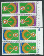 Italia 1973; Coppa Intercontinentale Baseball. Serie Completa In Quartine Con Il Numero Del Foglio. - 1971-80:  Nuovi