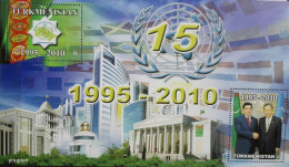 Turkmenistan 2010, 15th Anniversary Of The Neutrality Of Turkmenistan, MNH S/S - Turkmenistán