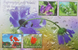 Turkmenistan 2014, Flowers, MNH S/S - Turkmenistán