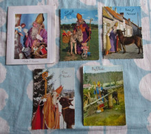 LOT DE 5 CARTES DE  VIVE ST- NICOLAS - San Nicolás