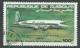 DJIBOUTI  AVIONES 1983 Nº 206 USADO - Autres - Afrique