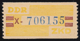 25-X-N Dienst-B, Billet Blau Auf Gelb, Nachdruck ** Postfrisch - Mint