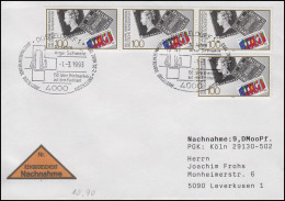 1479 Briefmarken, MeF NN-Brief SSt Düsseldorf Ausstellung & Arge Schweiz 1.3.93 - Posta