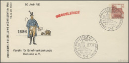 Umschlag 20 Pf Lorsch Koblenz Mit WZ REFLEX SSt 19.3.66 - Enveloppes Privées - Neuves