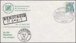 PU 110/18 BuS 40 Pf LV-Tagung Und Ausstellung NRW Vdph, SSt Remscheid 17.4.1977 - Enveloppes Privées - Neuves