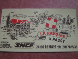 LA RAVOIRE - Maison Familiale De Vacances S.N.C.F. (autocollant) - Passy