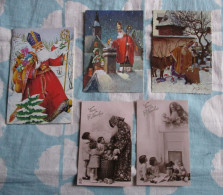 LOT DE 5 CARTES DE  VIVE ST- NICOLAS - Saint-Nicolas