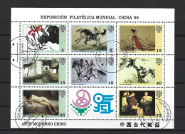 Cuba 1999 China '99 Philatelic Exhibition Sheet Y.T. 3809/3816 (0) - Blokken & Velletjes