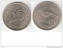 Indonesia 25 Rupiah 1971 Km 25    Unc - Indonesien