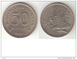 *indonesia 50 Rupiah 1971  Km 35    Xf+ - Indonesia