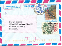 Pakistan Registered Uprated Postal Stationery Air Mail Cover Sent To Germany 26-9-2000 - Pakistan