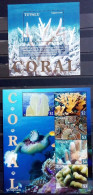 Tuvalu 2021, Coral, Two MNH S/S - Tuvalu (fr. Elliceinseln)