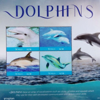 Tuvalu 2021, Dolphins, MNH S/S - Tuvalu