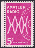 !a! USA Sc# 1260 MNH SINGLE W/ Left Margin (a2) - Amateur Radio - Nuovi