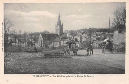SAINT-BENOIT (Vienne) - Vue Générale Prise De La Route De Gençay - Cachet 4e Régiment De Dragons - Voyagé 1915 (2 Scans) - Saint Benoit