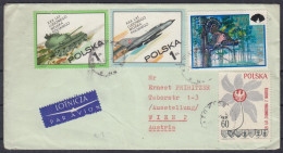 ⁕ Poland 1973 ⁕ Katowice To Wien ⁕ Nice Airmail Cover With Stamps - Brieven En Documenten