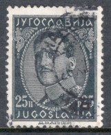 Yugoslavia 1931 Single Stamp For King Alexander - With Engraver's Inscription In Fine Used - Usados