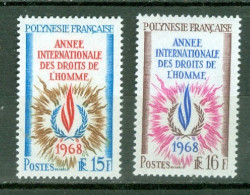 Polynésie 62/63 * * TB Droits De L'Homme - Unused Stamps
