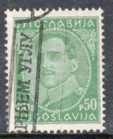 Yugoslavia 1931 Single Stamp For King Alexander - Without Engraver's Inscription In Fine Used - Used Stamps