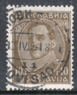Yugoslavia 1931 Single Stamp For King Alexander - Without Engraver's Inscription In Fine Used - Usados