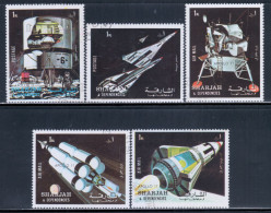 Sharjah 1972 Mi# 970-974 A Used - Apollo 11 / Space - Sharjah