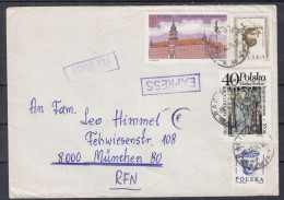 ⁕ Poland 1988 ⁕ EXPRESS / PAR AVION ⁕ Nice Cover With Stamps - Storia Postale