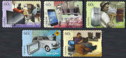 AUSTRALIA 2012 60c Multicoloured, Technology–Then And Now Set Self Adhesive Used - Used Stamps