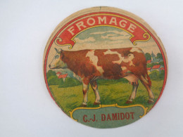étiquette Fromage Damidot  C - J - Vache - Haute Saone - - Kaas