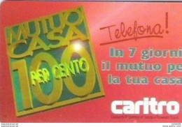 TELECOM - MUTUO CASA 100 PER CENTO CARITRO - TECH -  USATA  - LIRE 5000   GOLDEN 578 - Publiques Figurées Ordinaires