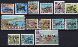 Tanzania: 1965-71   Officials Selection (14)   MNH - Tansania (1964-...)