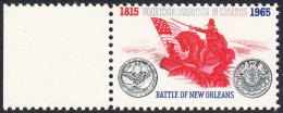 !a! USA Sc# 1261 MNH SINGLE W/ Left Margin - Battle Of New Orleans - Nuovi